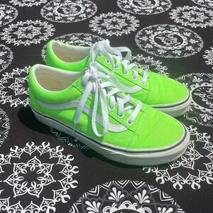 Neon Green Vans Women’s size 7.5 Men’s size 6